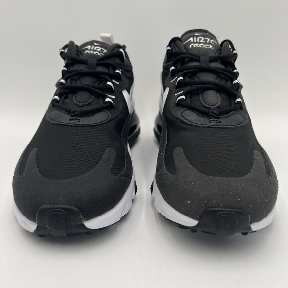 Mens Size 9 Nike Air Max 270 React Black White Sneakers CI3866 004 main image 4